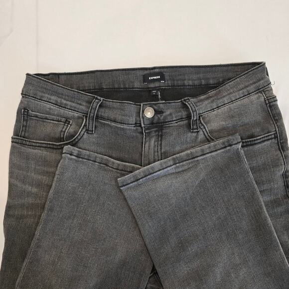 Express Jeans Lightweight Stretch Bootcut Women’s  Black Wash - Picture 1 of 6